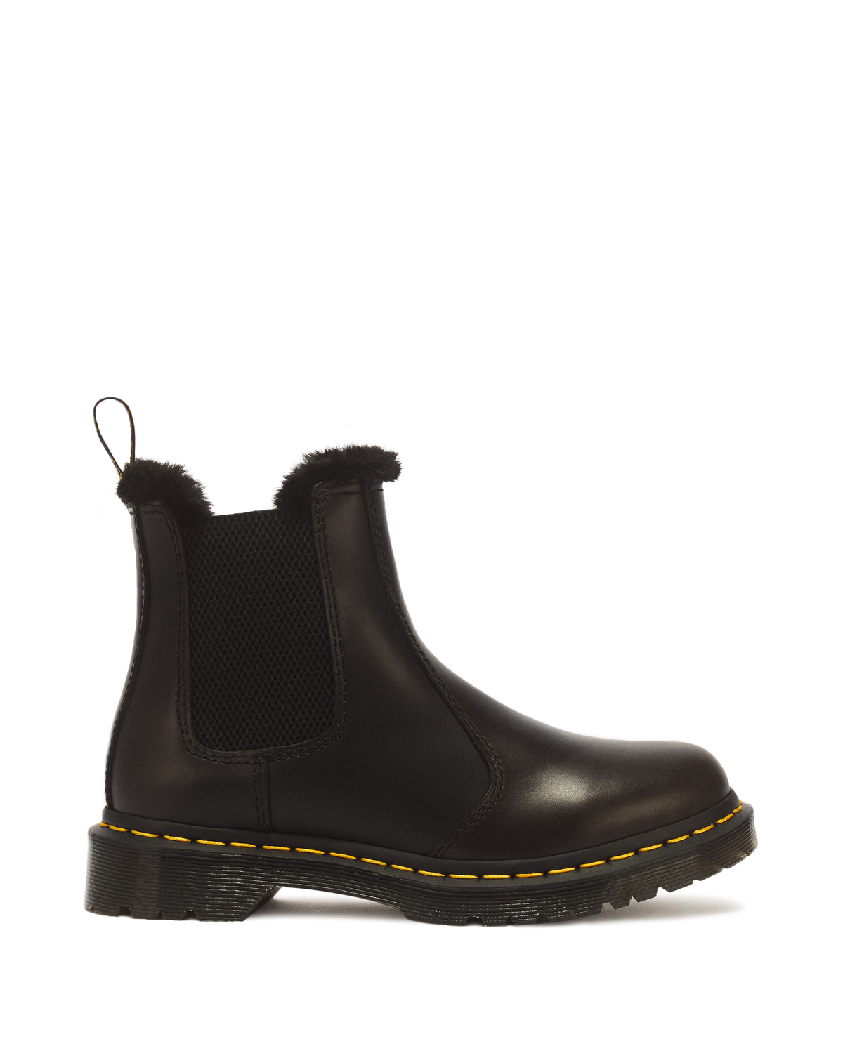 2976 Leonore Faux Fur Lined Chelsea Boots in Dark Grey