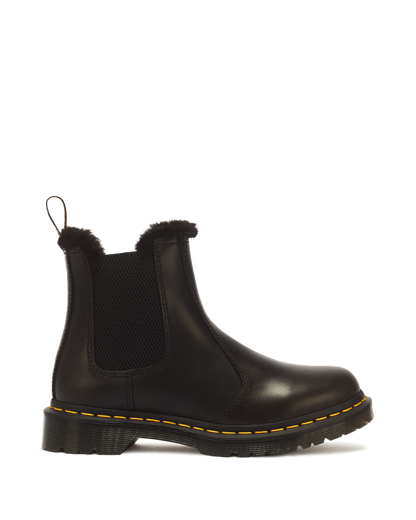 2976 Leonore Faux Fur Lined Chelsea Boots in Dark Grey