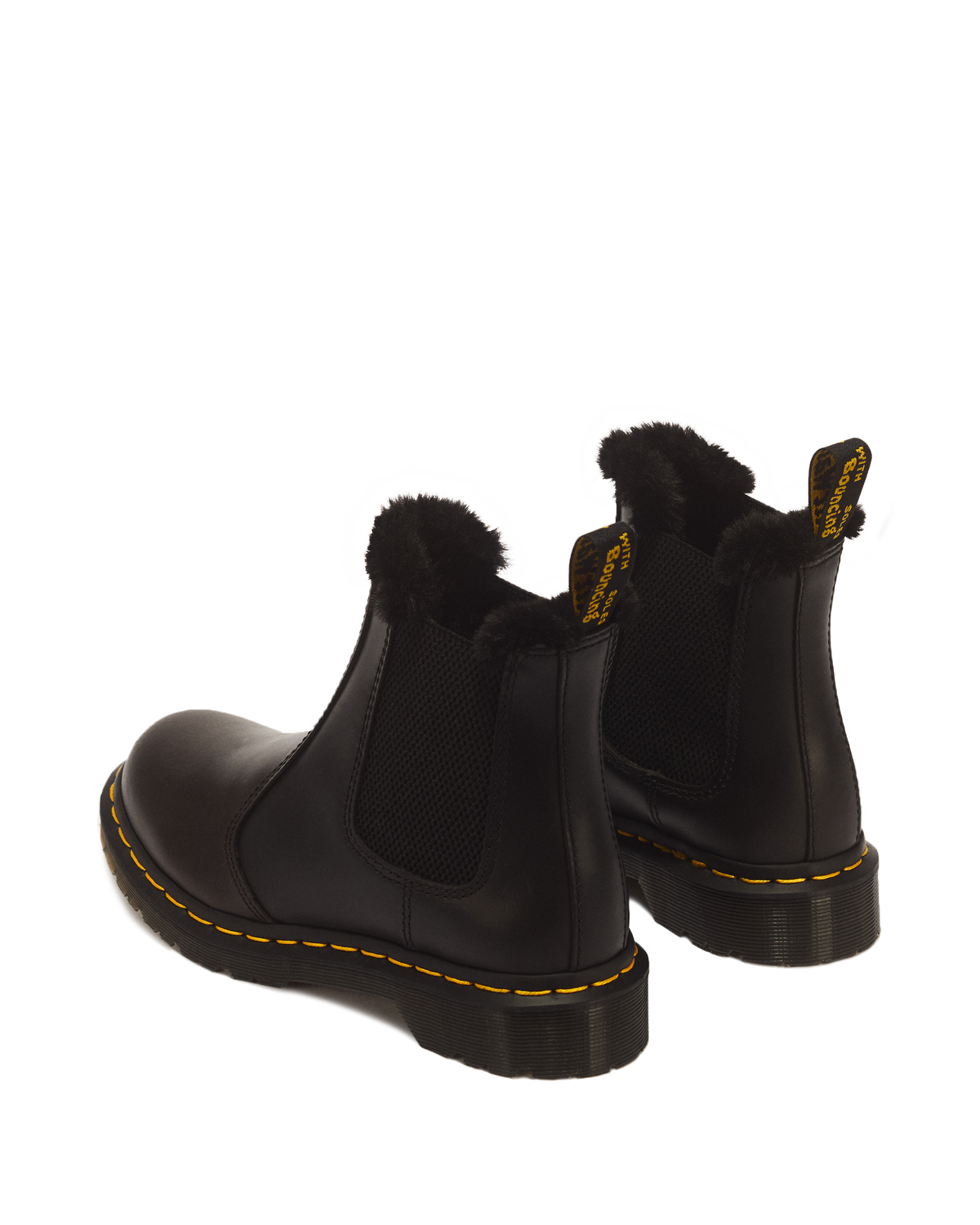 2976 Leonore Faux Fur Lined Chelsea Boots in Dark Grey
