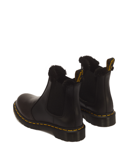 2976 Leonore Faux Fur Lined Chelsea Boots in Dark Grey