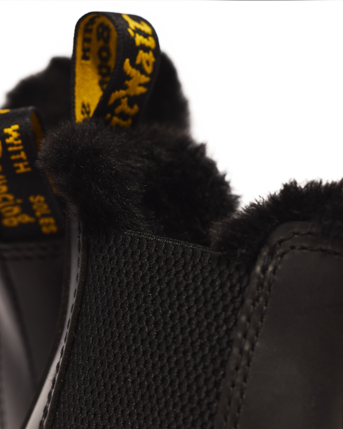 2976 Leonore Faux Fur Lined Chelsea Boots in Dark Grey