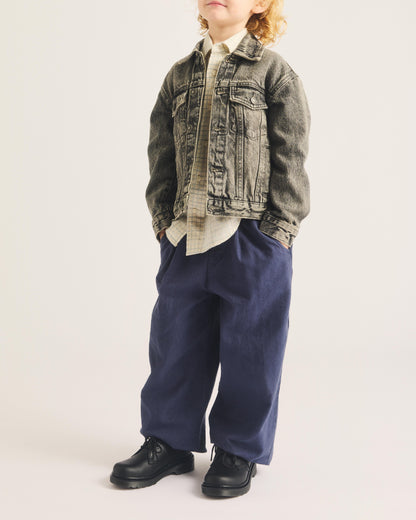 Junior 1461 Mono Softy T Leather Shoes in Black