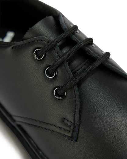 Junior 1461 Mono Softy T Leather Shoes in Black