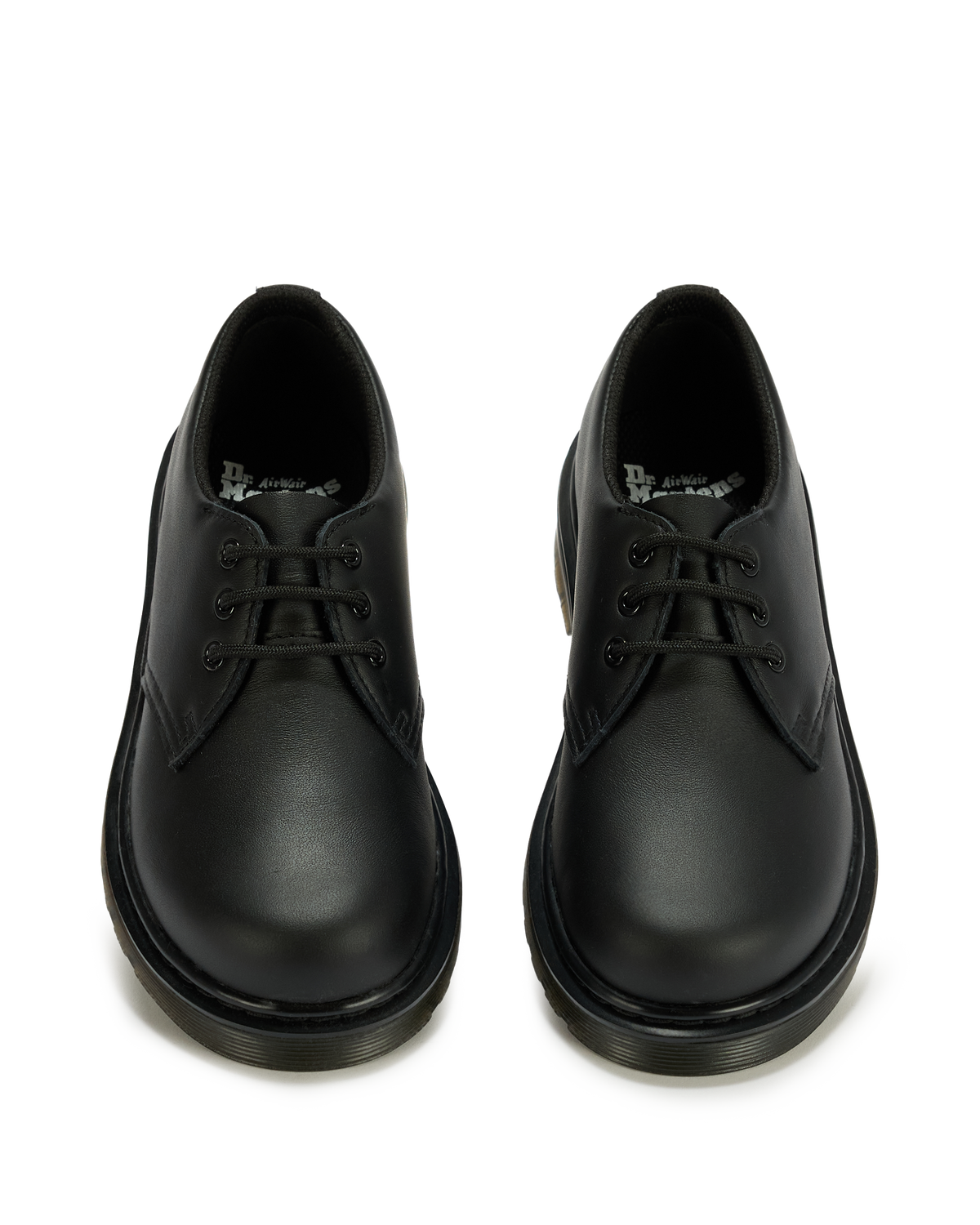 Junior 1461 Mono Softy T Leather Shoes in Black