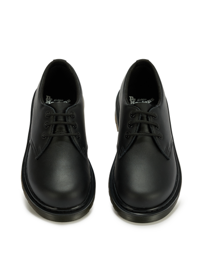 Junior 1461 Mono Softy T Leather Shoes in Black