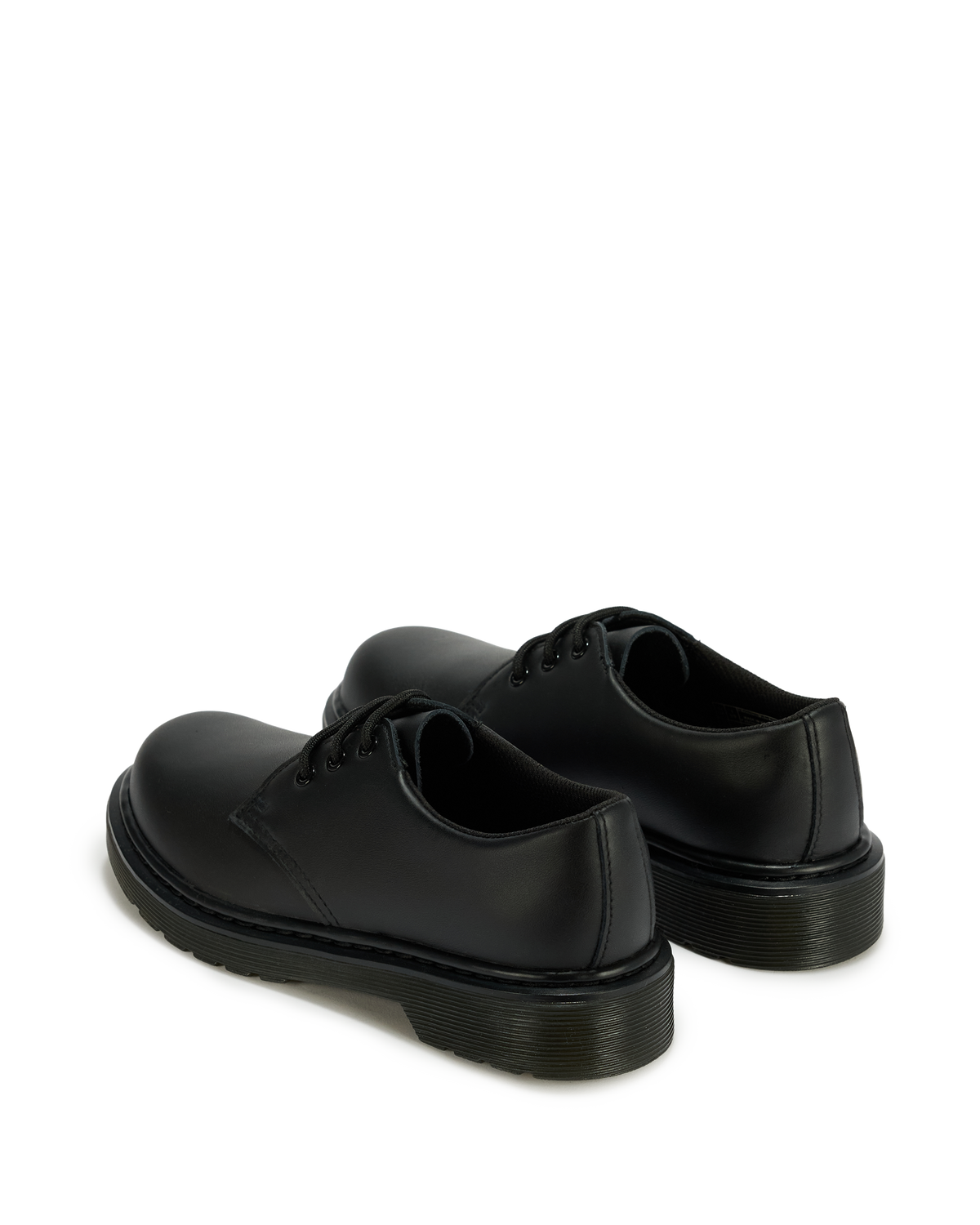 Junior 1461 Mono Softy T Leather Shoes in Black