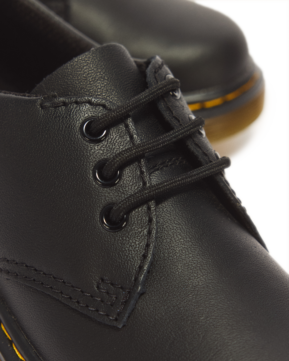 Junior 1461 Softy T Leather Shoes in Black