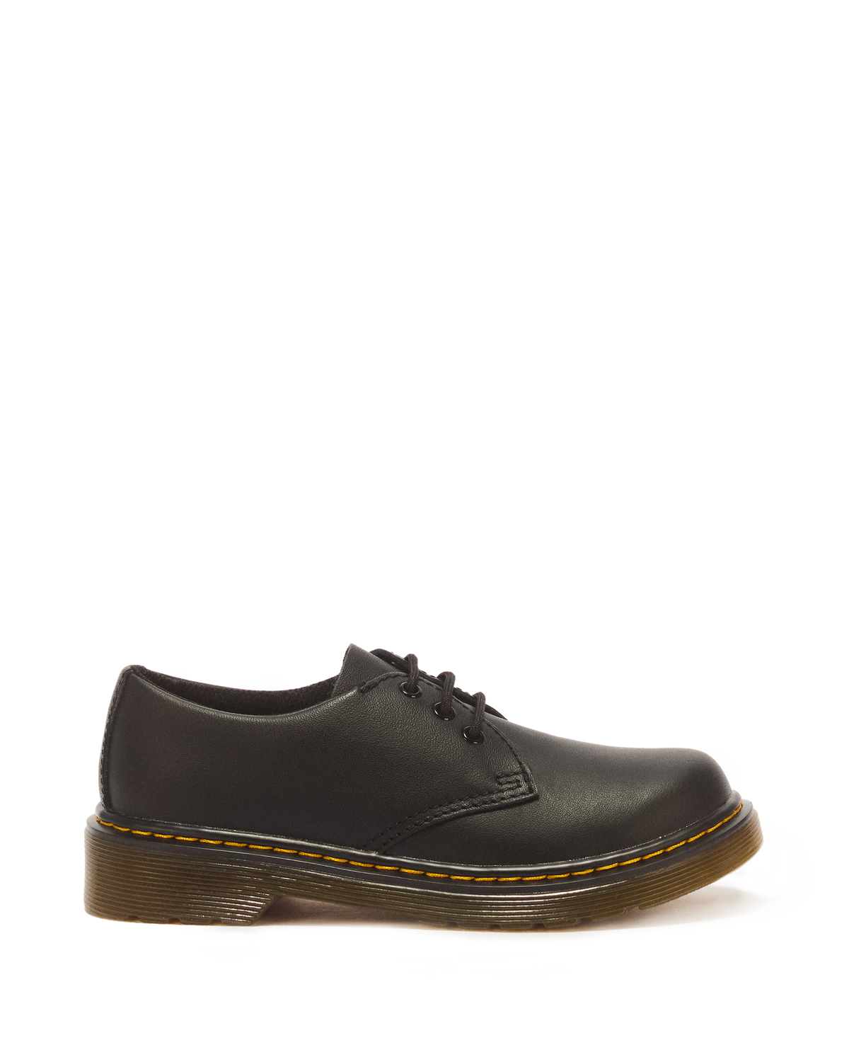 Junior 1461 Softy T Leather Shoes in Black