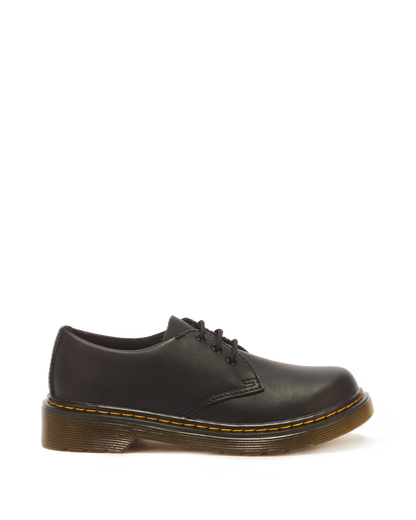 Junior 1461 Softy T Leather Shoes in Black