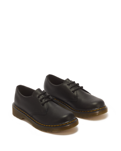 Junior 1461 Softy T Leather Shoes in Black