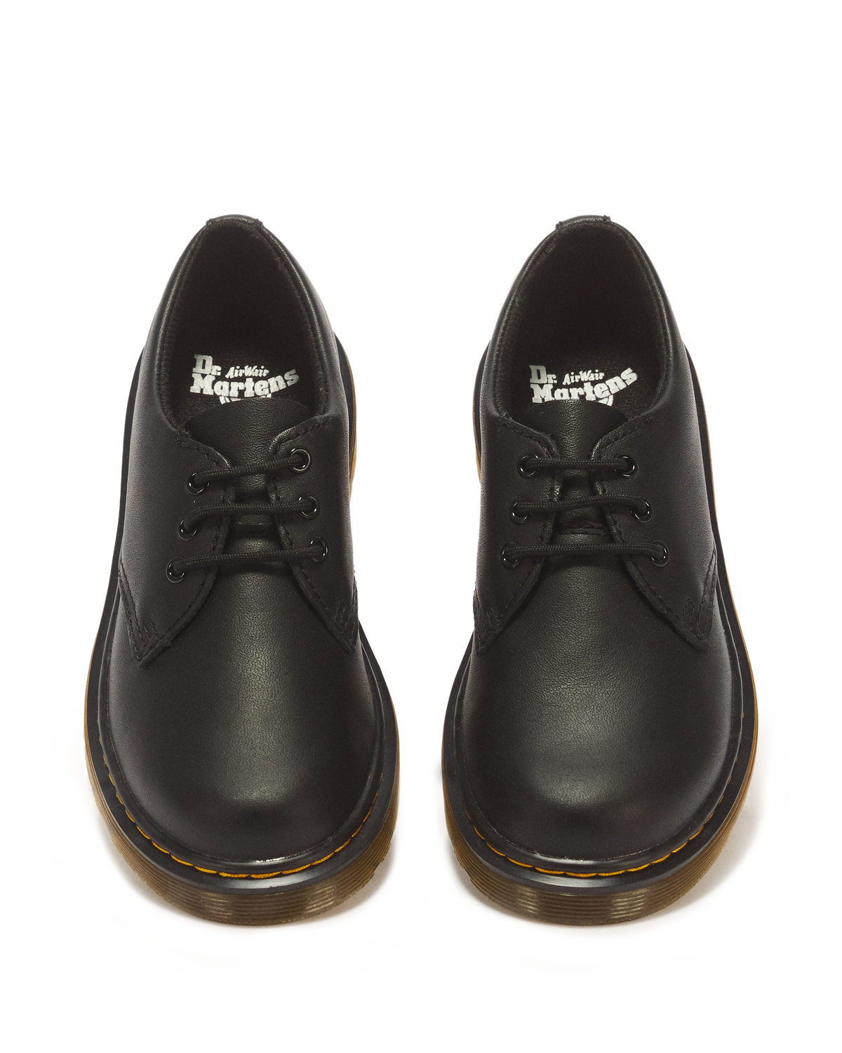 Junior 1461 Softy T Leather Shoes in Black