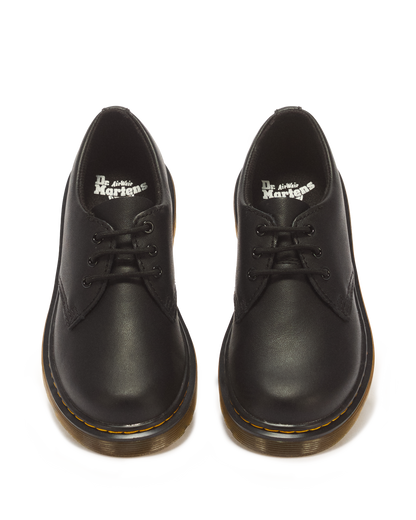 Junior 1461 Softy T Leather Shoes in Black