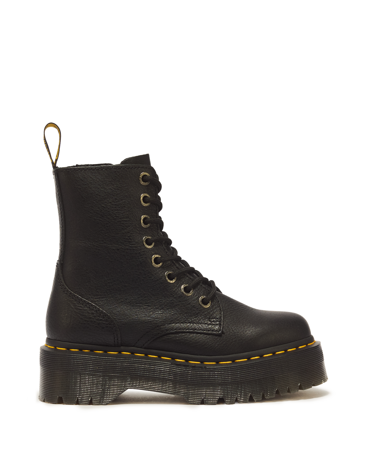 Jadon III Boot Pisa Leather Platforms in Black