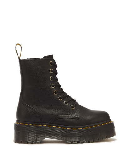 Jadon III Boot Pisa Leather Platforms in Black