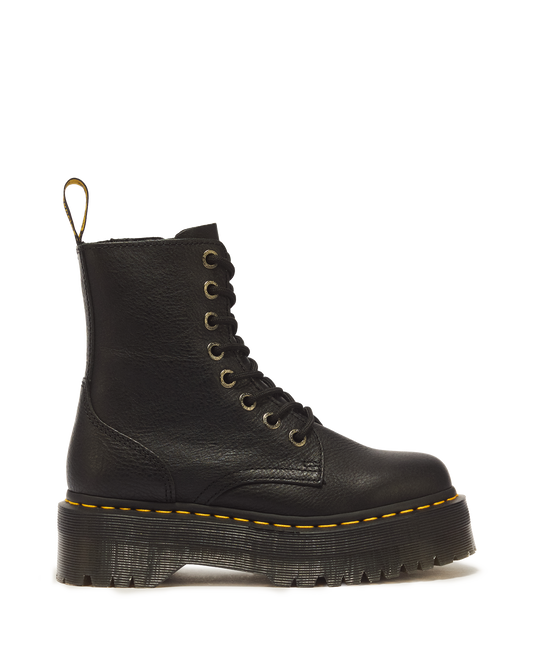Jadon III Boot Pisa Leather Platforms in Black