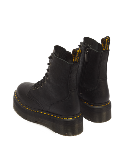 Jadon III Boot Pisa Leather Platforms in Black