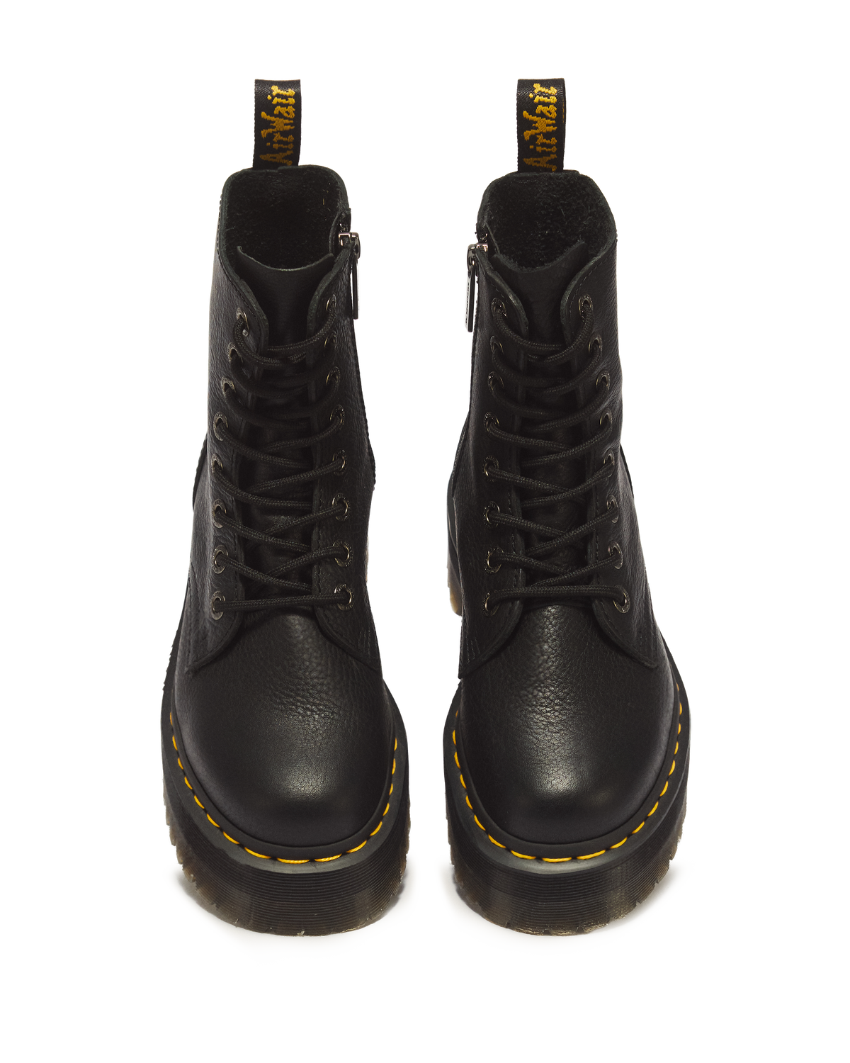 Jadon III Boot Pisa Leather Platforms in Black
