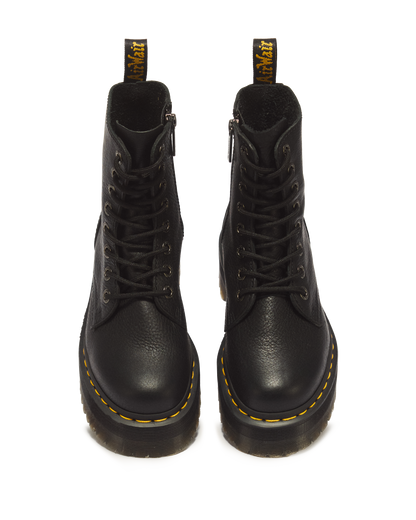 Jadon III Boot Pisa Leather Platforms in Black