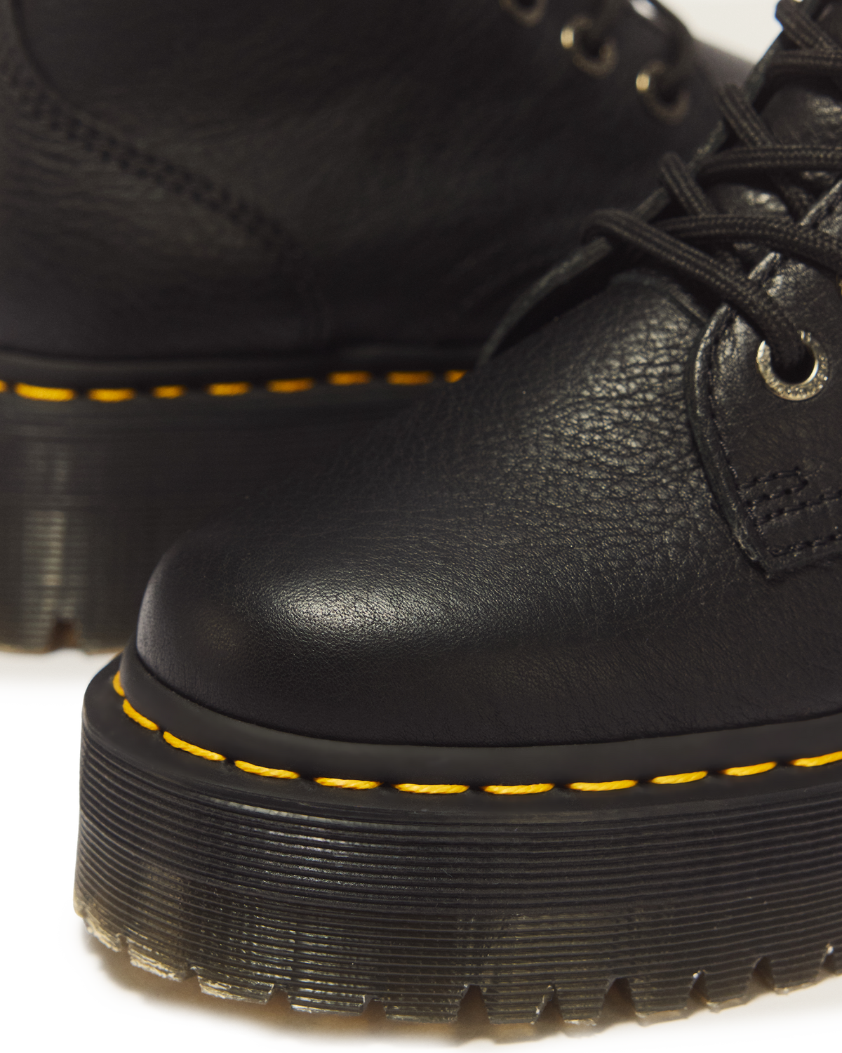 Jadon III Boot Pisa Leather Platforms in Black