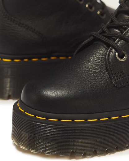 Jadon III Boot Pisa Leather Platforms in Black
