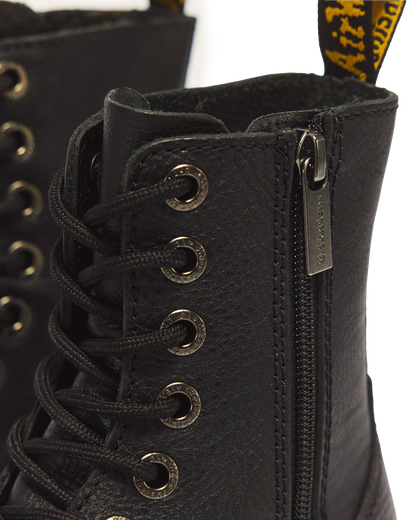 Jadon III Boot Pisa Leather Platforms in Black