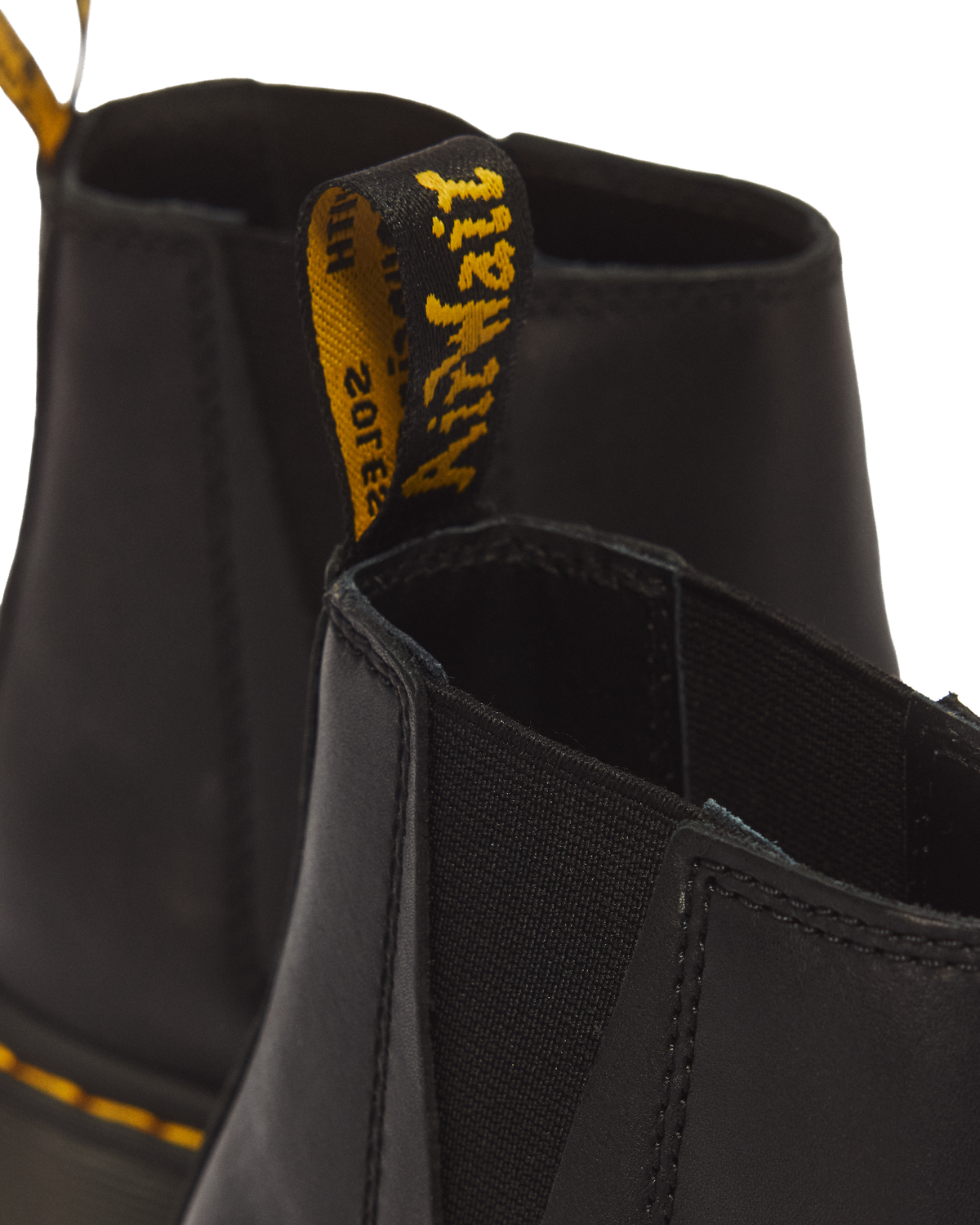 Spence Leather Flared Heel Chelsea Boots in Black
