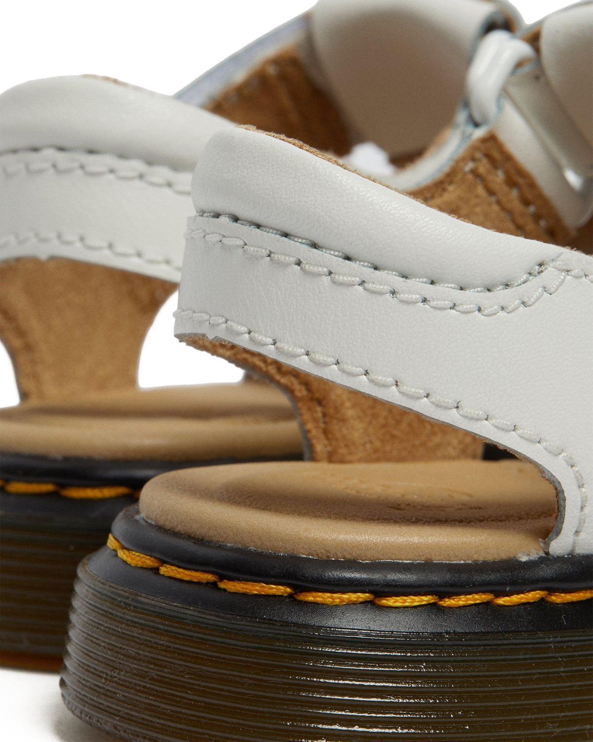 Toddler Moby II Leather Velcro Sandals in White T Lamper