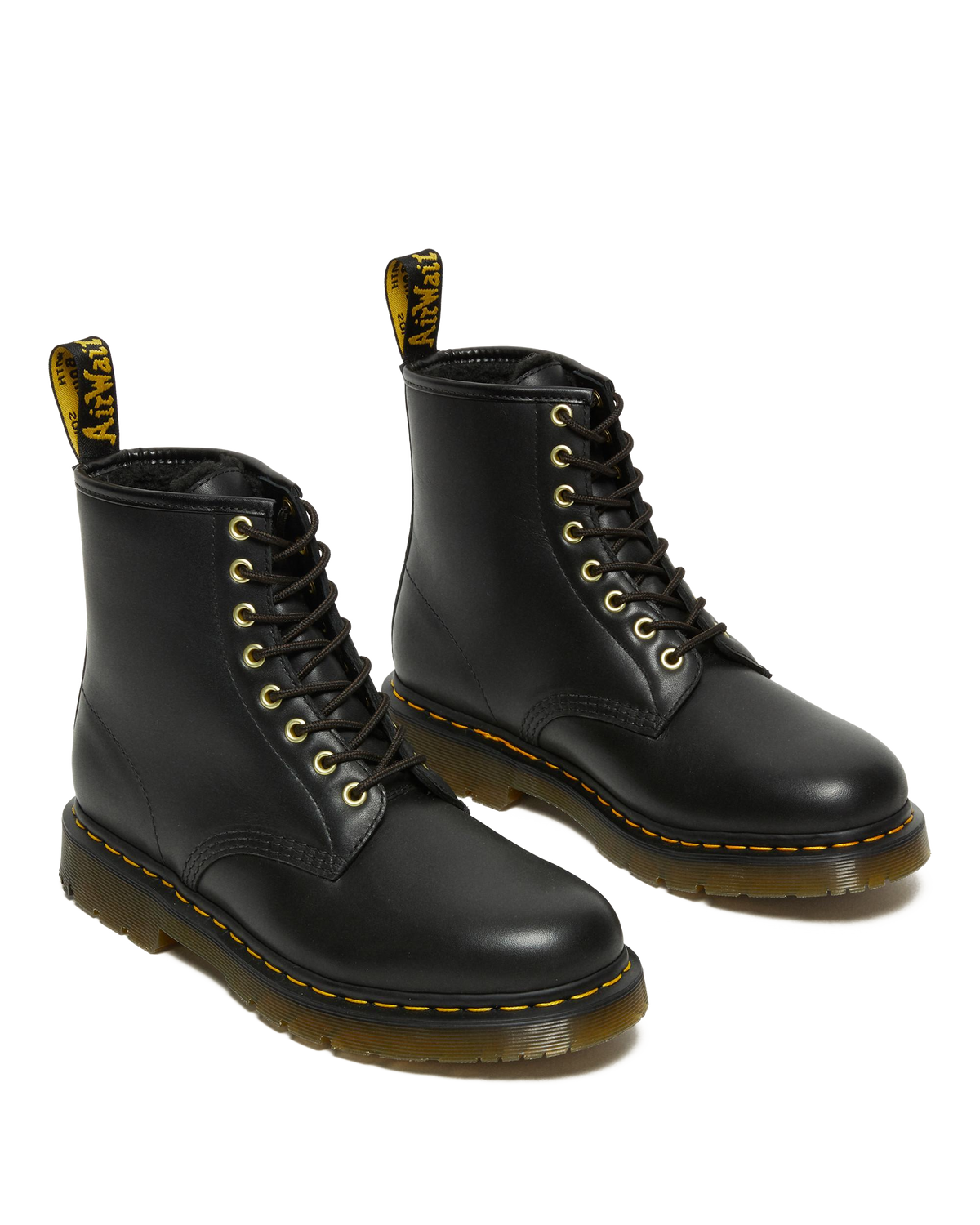 1460 DM's Wintergrip Leather Lace Up Boots in Black
