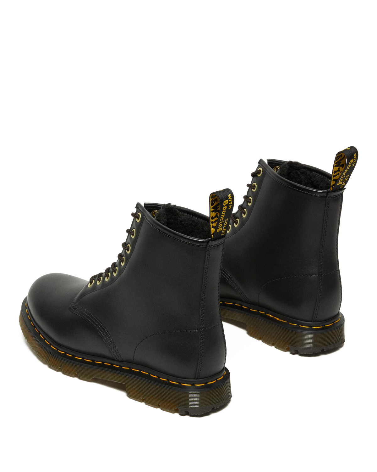 1460 DM's Wintergrip Leather Lace Up Boots in Black