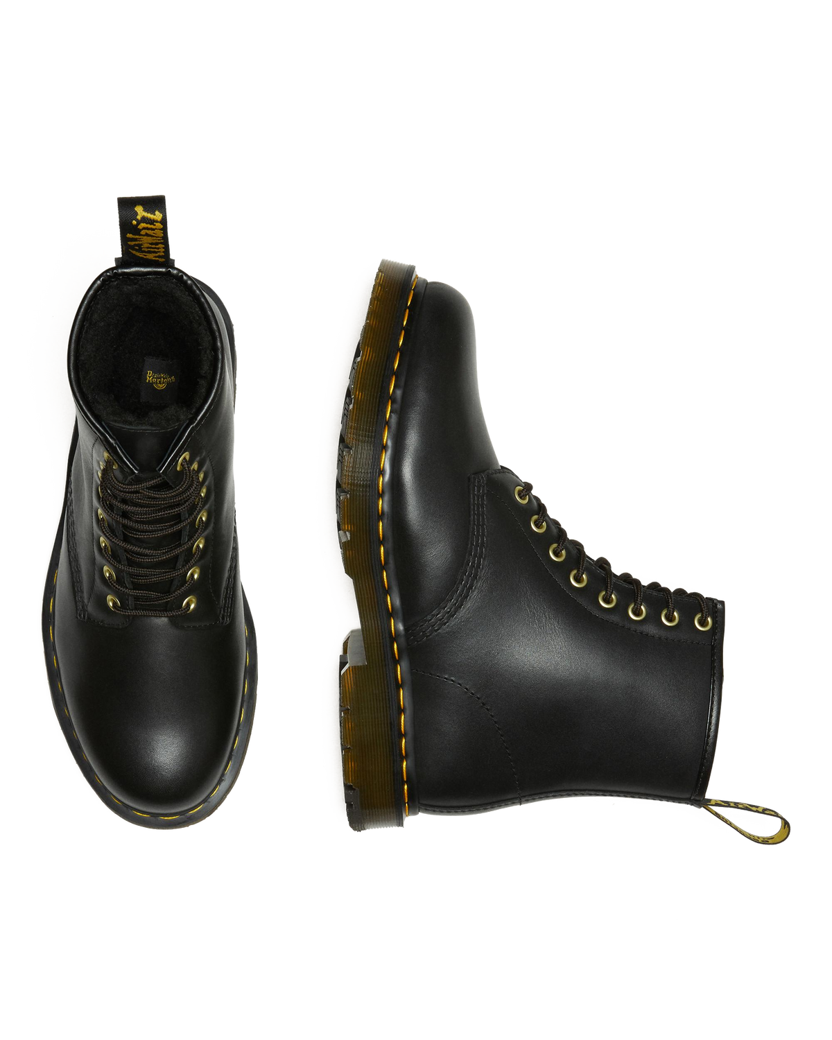 1460 DM's Wintergrip Leather Lace Up Boots in Black