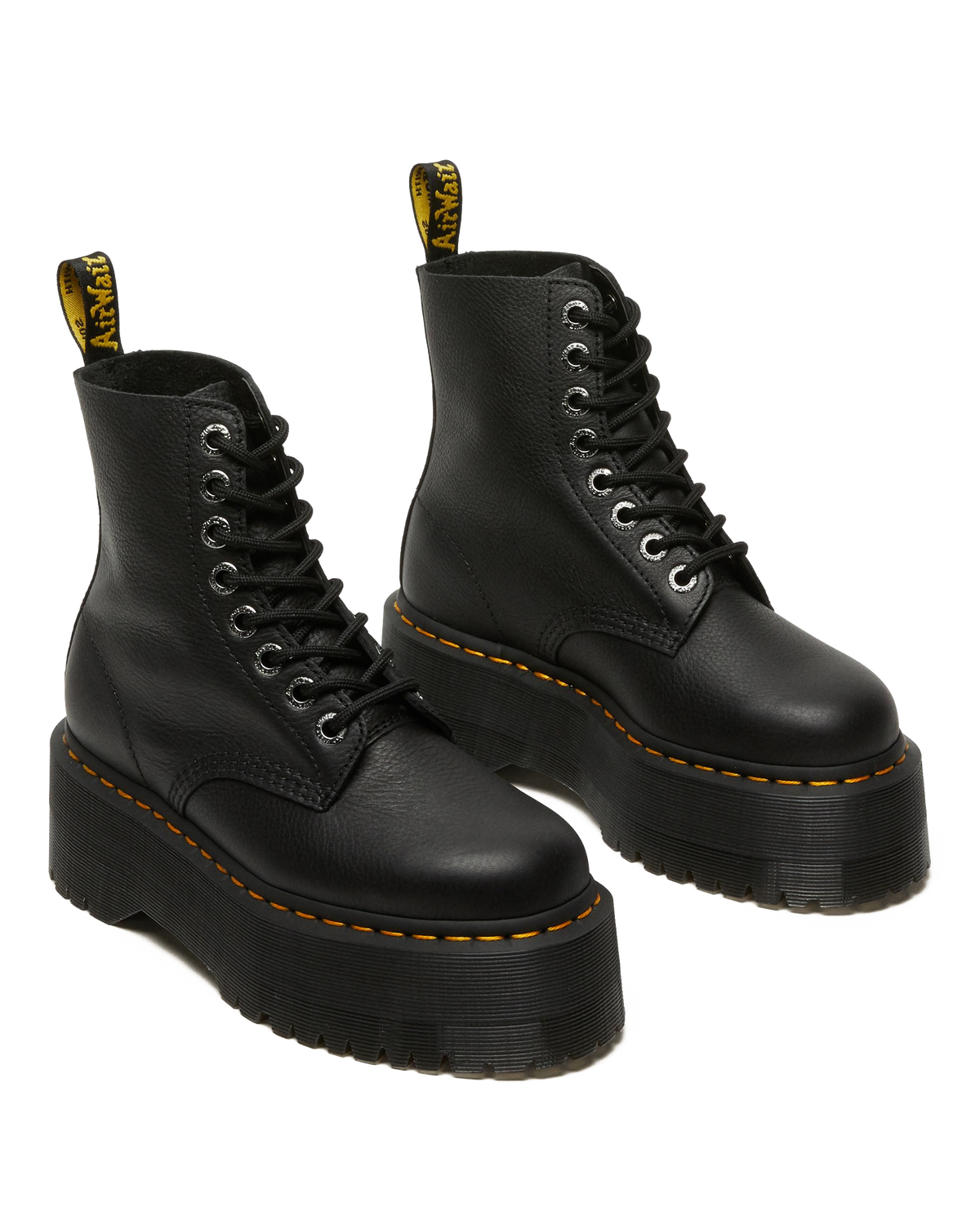 1460 Max Leather Platform Boots in Black