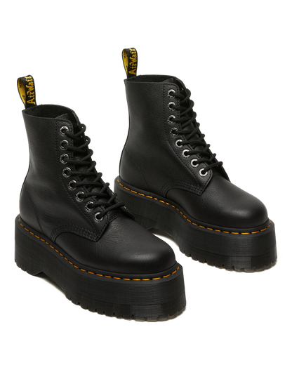1460 Max Leather Platform Boots in Black