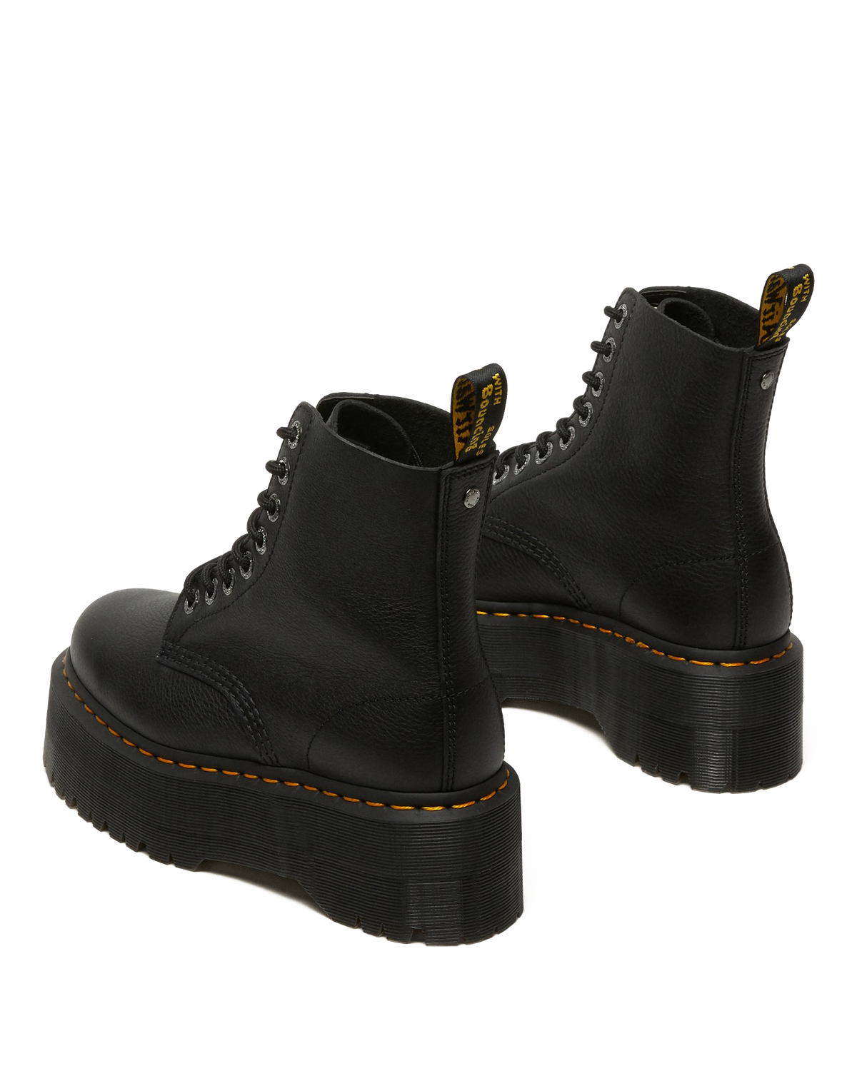 1460 Max Leather Platform Boots in Black