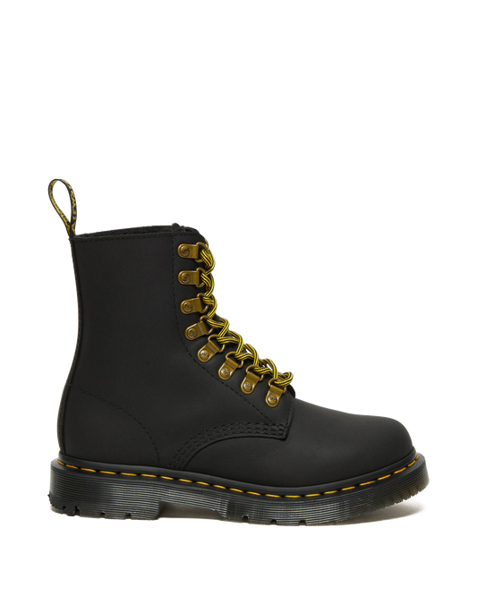 1460 Pascal DM's Wintergrip Leather Lace Up Boots in Black