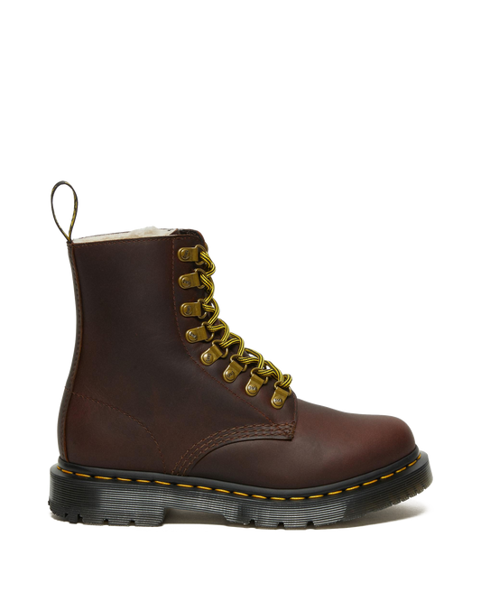 1460 Pascal DM's Wintergrip Leather Lace Up Boots in Brown
