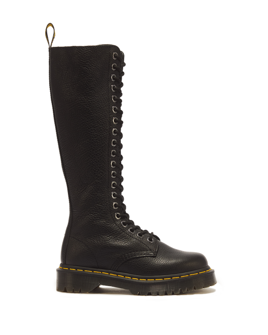 1B60 Bex Pisa Leather Knee High Boots in Black