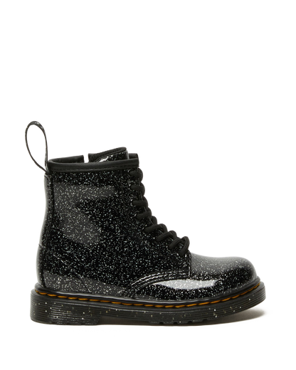 Toddler 1460 Glitter Lace Up Boots in Black