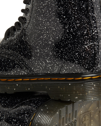 Toddler 1460 Glitter Lace Up Boots in Black