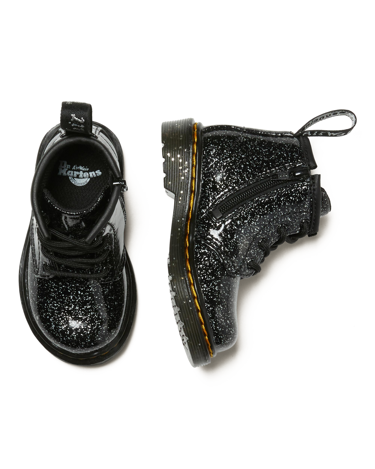 Infant 1460 Glitter Ankle Boots in Black