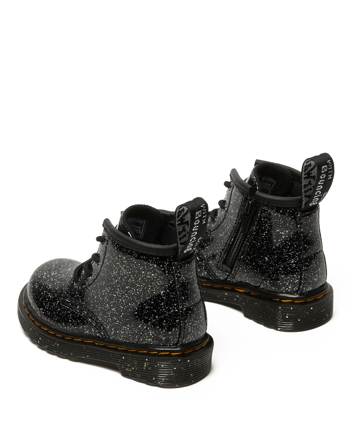 Infant 1460 Glitter Ankle Boots in Black