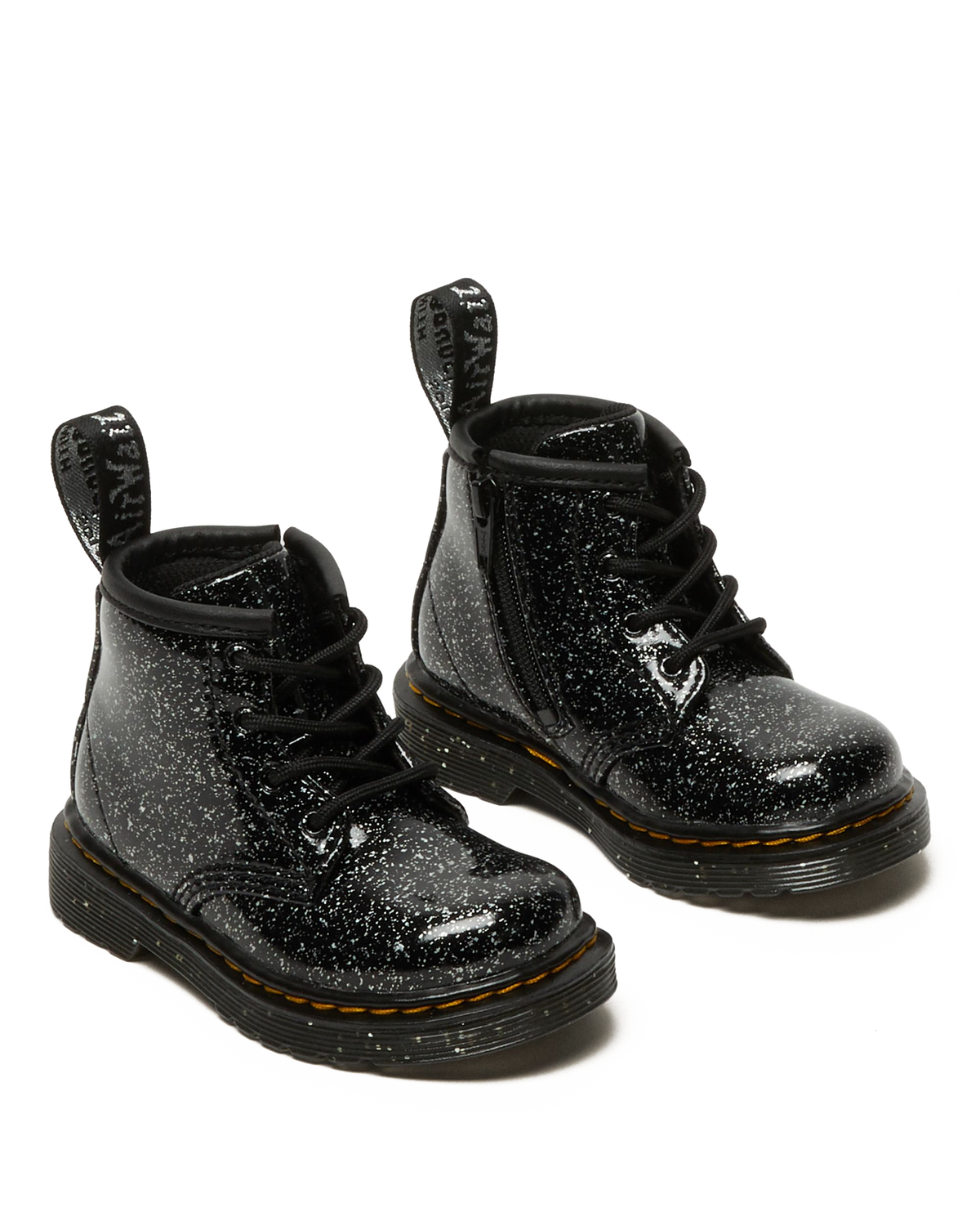 Infant 1460 Glitter Ankle Boots in Black