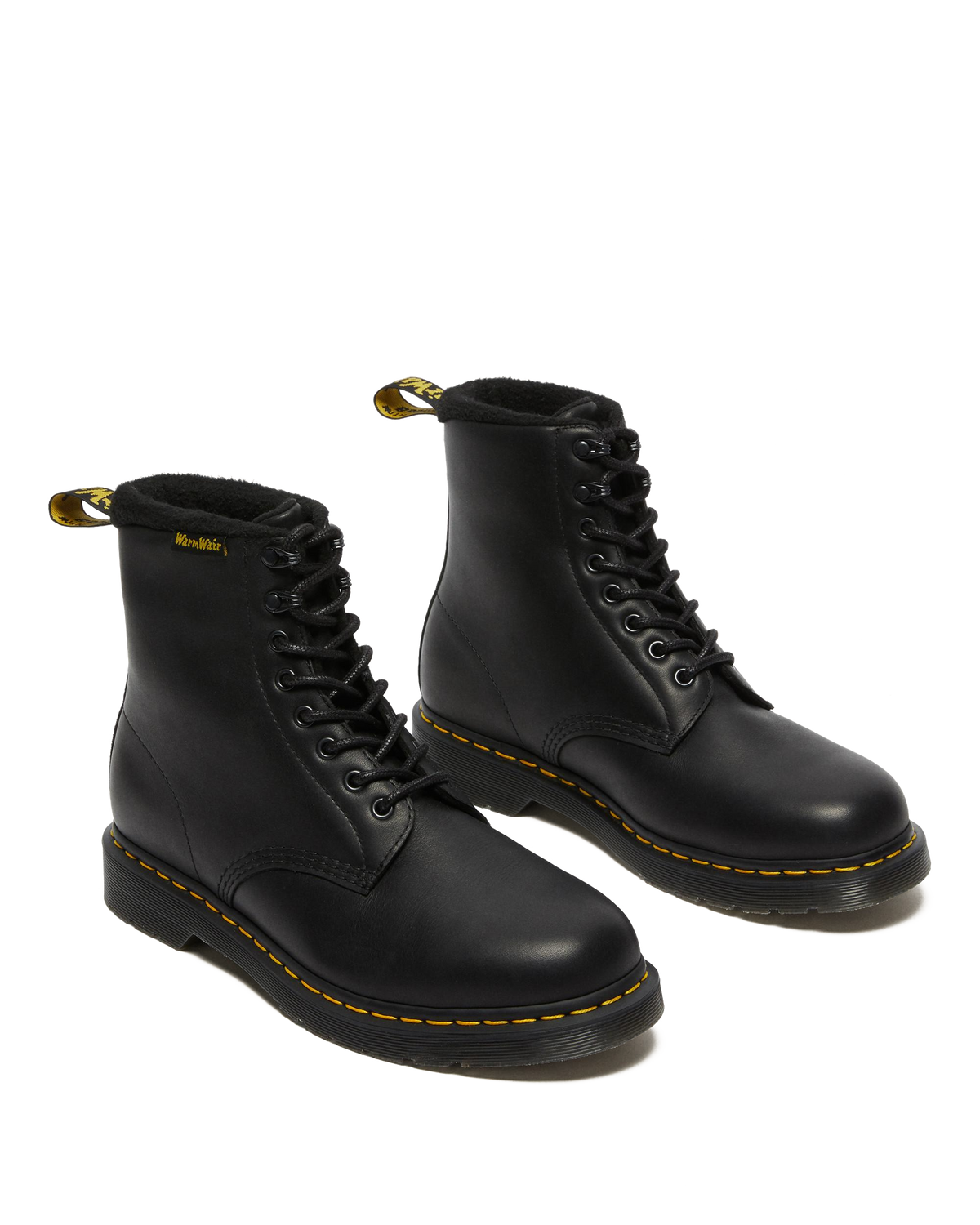 1460 Warmwair Leather Lace Up Boots in Black