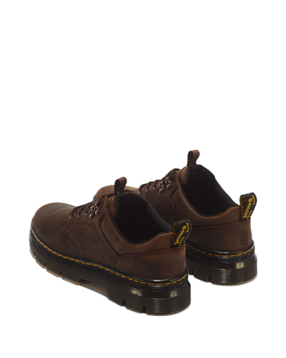 Reeder Crazy Horse Leather Utility Shoes in Dark Brown