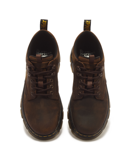 Reeder Crazy Horse Leather Utility Shoes in Dark Brown