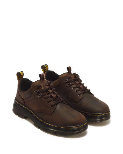 Reeder Crazy Horse Leather Utility Shoes in Dark Brown