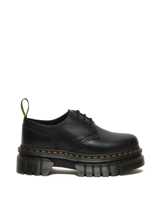 Audrick Nappa Leather Platform Shoes in Black