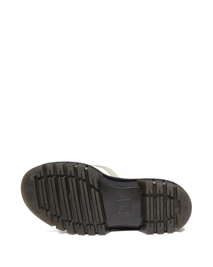 Audrick Nappa Leather Platform Shoes in Cobblestone Grey