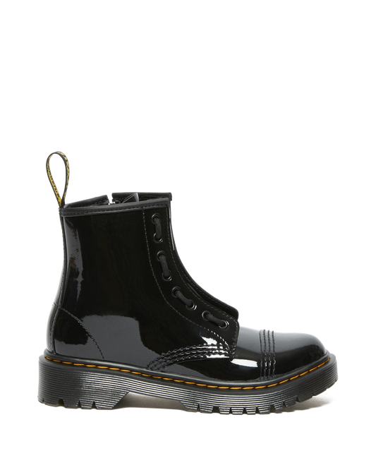 Junior Sinclair Bex Patent Leather Boots in Black