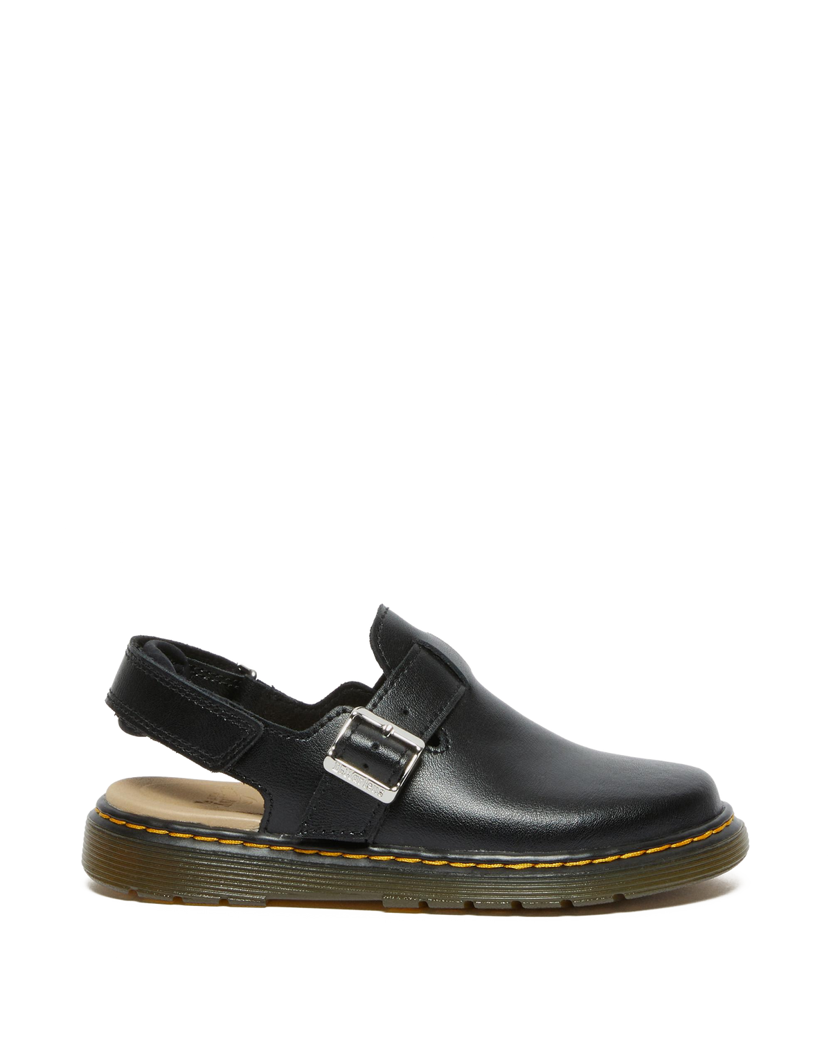 Junior Jorgie Leather Slingback Mules in Black