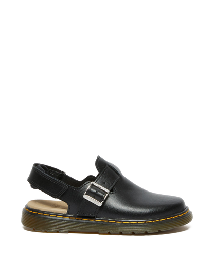 Junior Jorgie Leather Slingback Mules in Black